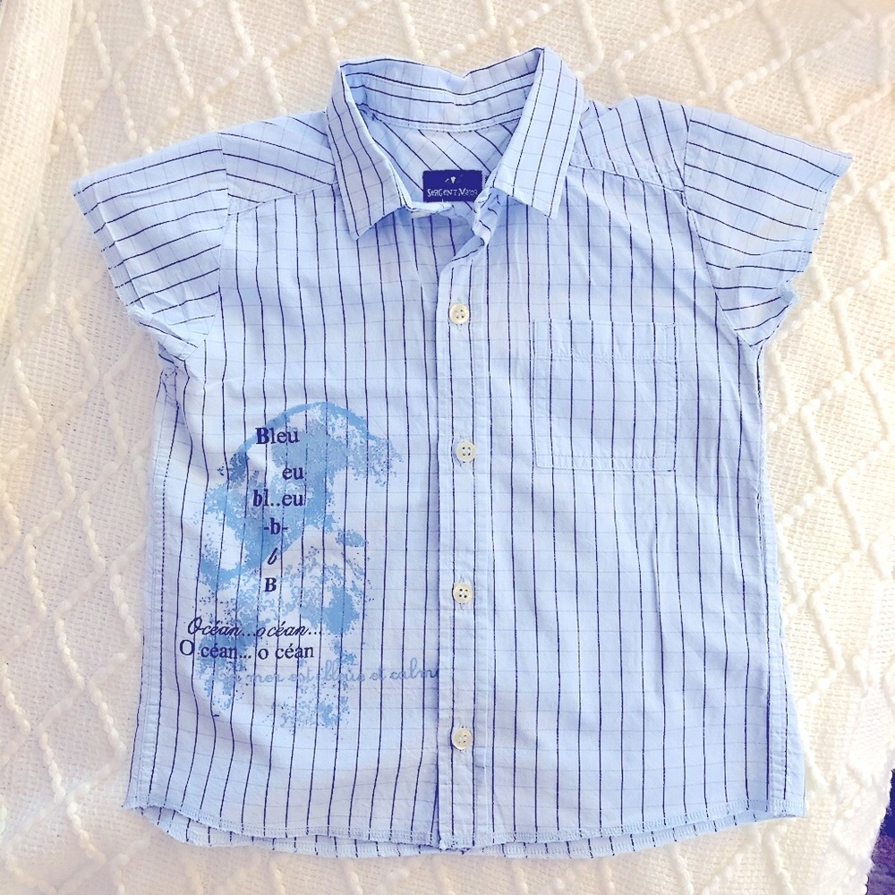 Sergent Major french blue shirt size 24 months